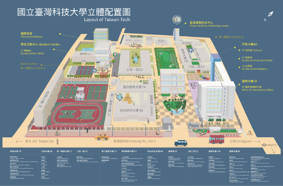 Layout of Taiwan Tech