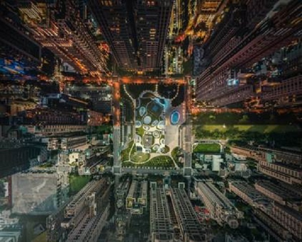 臺科大建築學生以臺中歌劇院 無人機空拍照獲國際攝影界大獎,記者李琦報導共2張