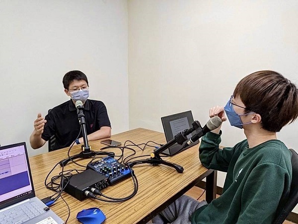 臺科大Podcast開播,記者林曉雲報導共1張